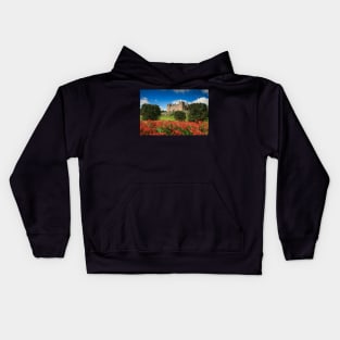 Drumlanrig Castle and Montbretia Photograph Dumfries and Galloway Kids Hoodie